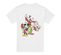 Disney Mickey & Friends Maglietta Natale Luci da Favola Uomo (TV5270)