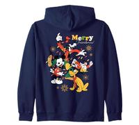 Disney Mickey & Friends Merry Friendsmas Christmas Holiday Felpa con Cappuccio