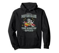 Disney Mickey & Friends Mickey's Motor Club Vintage Logo Felpa con Cappuccio