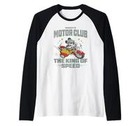 Disney Mickey & Friends Mickey's Motor Club Vintage Logo Maglia con Maniche Raglan