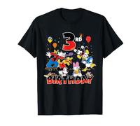 Disney Mickey & Friends Retro 3rd Birthday 3 Year Old Party Maglietta