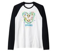 Disney Mickey & Friends Spring Squad Easter Bunny Ears Icon Maglia con Maniche Raglan