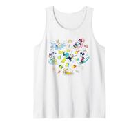 Disney Mickey & Friends Summer Beach Vacation Fun Coquette Canotta