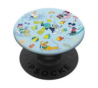 Disney Mickey & Friends Summer Beach Vacation Fun Coquette PopSockets PopGrip Adesivo