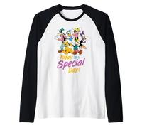 Disney Mickey & Friends "Today is a Special Day!" Party Maglia con Maniche Raglan