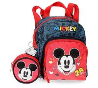 Disney Mickey Get Moving Zaino asilo Multicolore 19 x 23 x 8 cm Poliestere 3,5 L