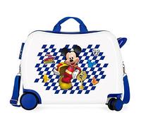 Disney Mickey Good Mood Valigia per Bambini, 50x38x20 cm Rigido ABS Chiusura a Combinazione, 34 L, 2.1 kg, 4 Ruote Bagaglio a Mano, Multicolore