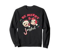 Disney Mickey & Minnie Christmas Be Merry & Joyful Holiday Felpa