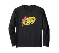 Disney Mickey & Minnie Coquette Heart Locket Holiday Couples Maglia a Manica