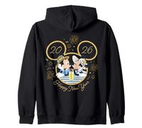 Disney Mickey & Minnie Happy New Year 2026 Cruise Vacation Felpa con Cappuccio