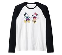 Disney Mickey & Minnie Hawaii Tropical Couples Trip Vacation Maglia con Maniche Raglan