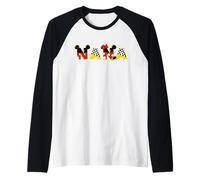 Disney Mickey Minnie Nana Grandma Gift Family Trip Vacation Maglia con Maniche Raglan