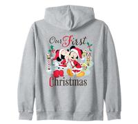Disney Mickey & Minnie Our First Christmas Holiday Couples Felpa con Cappuccio