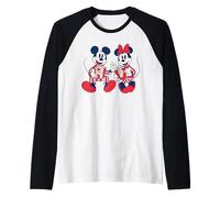 Disney Mickey & Minnie Pajamas and Popcorn Cozy PJs Night Maglia con Maniche Raglan