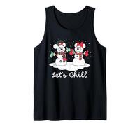 Disney Mickey & Minnie Snowmen "Let's Chill" Winter Holiday Canotta