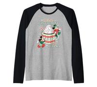 Disney Mickey & Minnie The Peppermint to My Mocha Holiday Maglia con Maniche Raglan