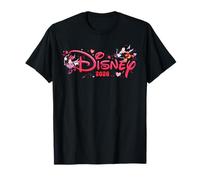 Disney Mickey & Minnie Valentine's Day 2026 Script Logo Trip Maglietta