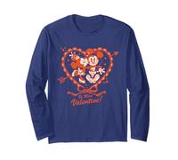 Disney Mickey & Minnie Valentine's Day "Be Mine, Valentine!" Maglia a Manica