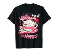 Disney Mickey & Minnie Valentine's Day "You Mocha Me Happy" Maglietta
