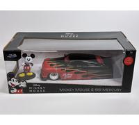 Disney Mickey Mouse & 1951 Mercurio Coupé Rosso Nero 1:24 Jada 9336272314 36272