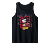Disney Mickey Mouse America Fireworks 4th of July 250 Retro Canotta