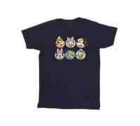 Disney Mickey Mouse and Friends Maglietta Facce Uomo (BI42342)
