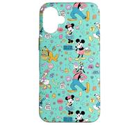 Disney Mickey Mouse and Friends Retro Spring Easter Pattern Custodia per iPhone 16 Plus