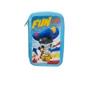 Disney Mickey Mouse Astuccio 3 Zip, 13x20x6 cm