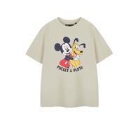 Disney Mickey Mouse Beige Mickey & Pluto T-shirt a maniche corte Ragazzi