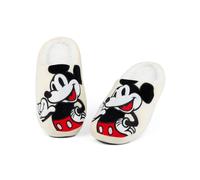 Disney Mickey Mouse Beige Smiling Pantofole Mule Donne
