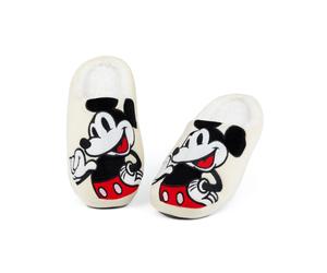 Disney Mickey Mouse Beige Smiling Pantofole Mule Donne