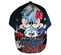 Disney Mickey Mouse Berretto con visiera per bambini di New York with Love, blu rosa, ragazze e ragazzi, Blu, 54