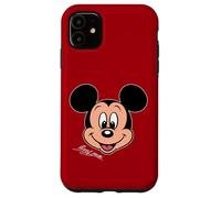 Disney Mickey Mouse Big Face Forward Character Trip Matching Custodia per iPhone 11