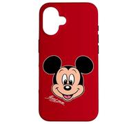 Disney Mickey Mouse Big Face Forward Character Trip Matching Custodia per iPhone 16