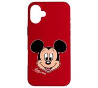 Disney Mickey Mouse Big Face Forward Character Trip Matching Custodia per iPhone 16 Plus