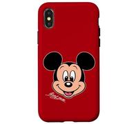Disney Mickey Mouse Big Face Forward Character Trip Matching Custodia per iPhone X/XS