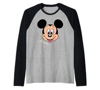 Disney Mickey Mouse Big Face Forward Character Trip Matching Maglia con Maniche Raglan