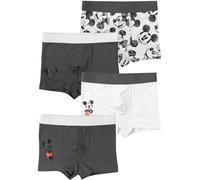 Disney Mickey Mouse Boxer per ragazzi - Biancheria intima per bambini, boxer grigio (confezione da 4), grigio., 98-104