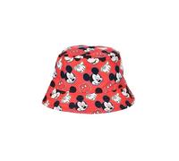 Disney Mickey Mouse Cappello per Ragazzi, Modello da Pescatore, Regalo Estivo per Bambino (IT, Numero, 53, Rosso)