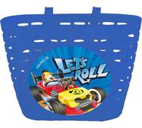 Cestino Disney Mickey Mouse per bicicletta da bambino, in palstica di colore blu