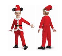 Disney Mickey Mouse Christmas Costume per Bambino - Prodotto Ufficiale Disguise, Dettagli Curati e Vestibilità Perfetta, M (3T-4T)
