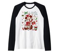 Disney Mickey Mouse Christmas Have YourELF a Magical Holiday Maglia con Maniche Raglan