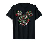 Disney Mickey Mouse Christmas Holiday Festive Filled Icon Maglietta