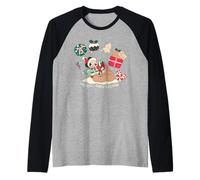 Disney Mickey Mouse Christmas I Believe Santa is Coming Maglia con Maniche Raglan