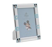 Disney Mickey Mouse Cornice portafoto placcata argento, 10,2 x 15,2 cm, bordo con apertura singola
