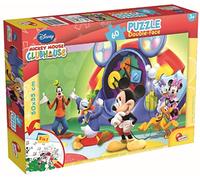 Lisciani Giochi Mouse Mickey & Friends Disney Puzzle Doppia Faccia, 60 Pezzi, Multicolore, 47895