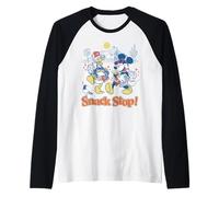 Disney Mickey Mouse & Donald Duck Road Trip Snack Stop! Maglia con Maniche Raglan