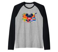Disney Mickey Mouse & Friends Halloween Pumpkin Group Maglia con Maniche Raglan