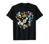 Disney Mickey Mouse & Friends Music Dance Party Retro Record Maglietta