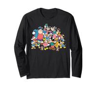 Disney Mickey Mouse & Friends Retro Matching Group Pose Maglia a Manica